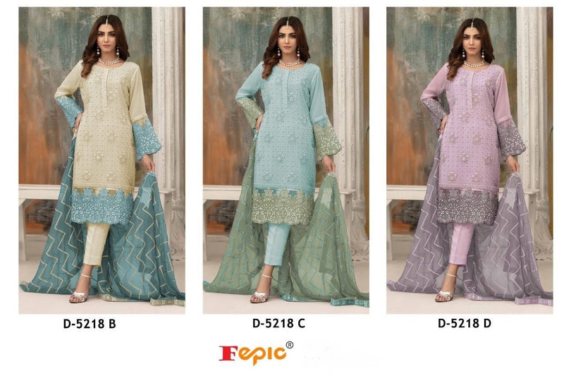Fepic Rosemeen C 5218 Georgette With Heavy Embroidery Work Stylish Designer Fancy Salwar Kameez
