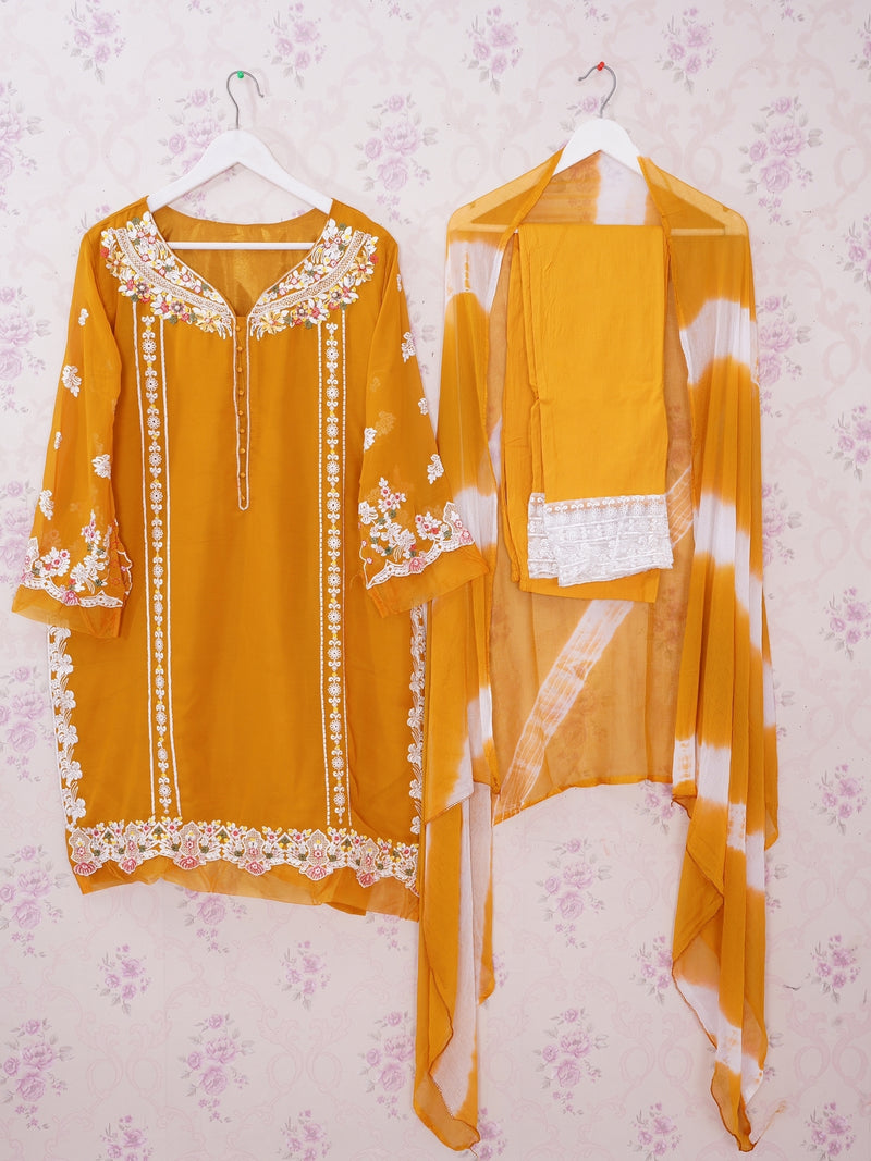 Laxuria Trendz Dno 1016 Georgette With Heavy Embroidery Work Stylish Designer Fancy Kurti