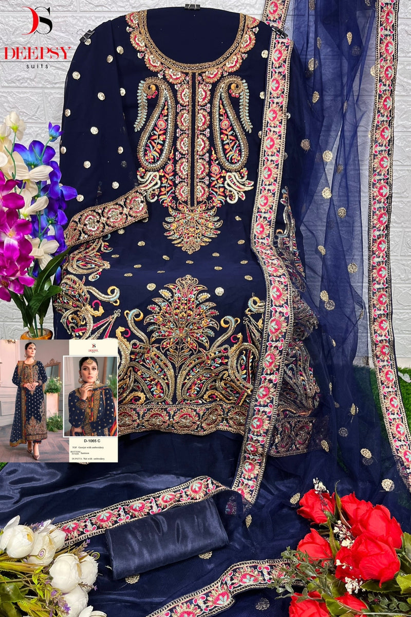 Deepsy Suit Dno 1062 Georgette With Beautiful Look Stylish Designer Party Wear Fancy Salwar Kameez