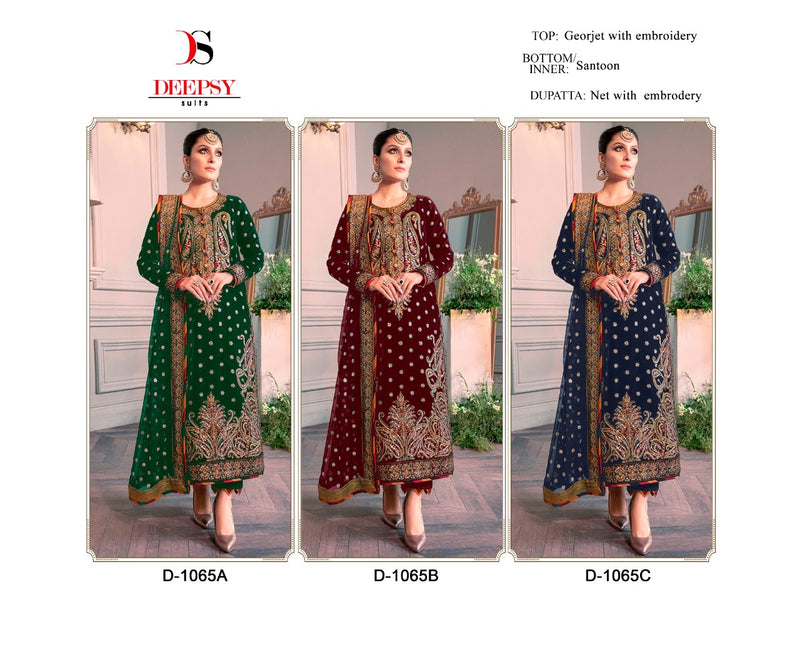 Deepsy Suit Dno 1062 Georgette With Beautiful Look Stylish Designer Party Wear Fancy Salwar Kameez