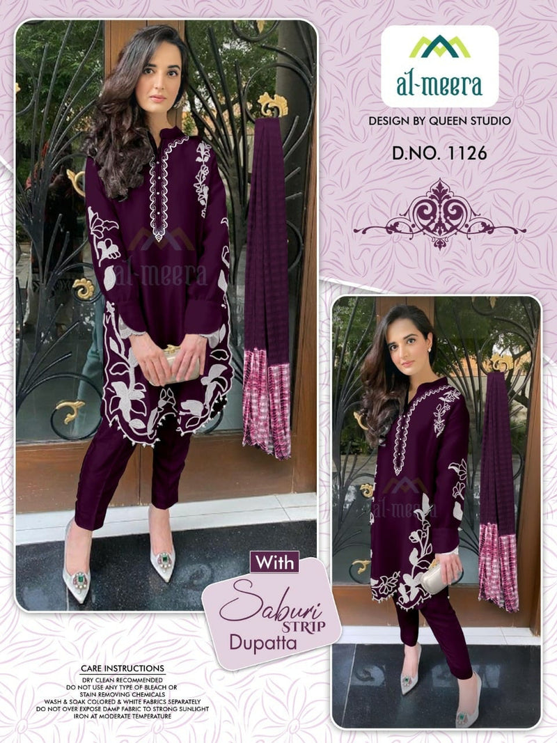 Al Meera Dno 1126 Georgette With Heavy Beautiful Work Stylish Designer Fancy Kurti