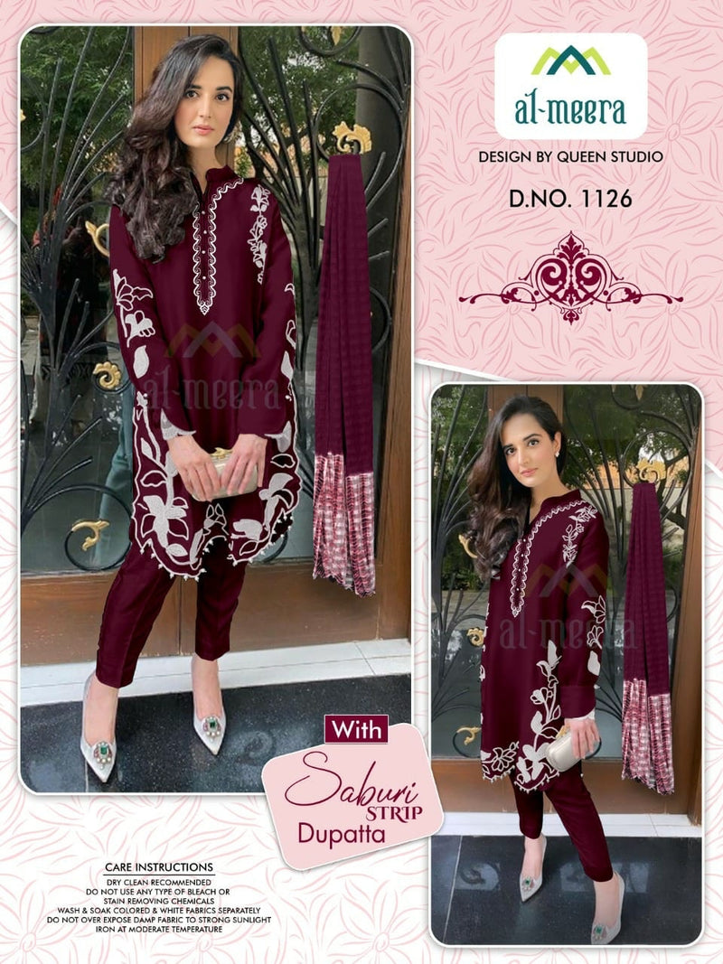 Al Meera Dno 1126 Georgette With Heavy Beautiful Work Stylish Designer Fancy Kurti
