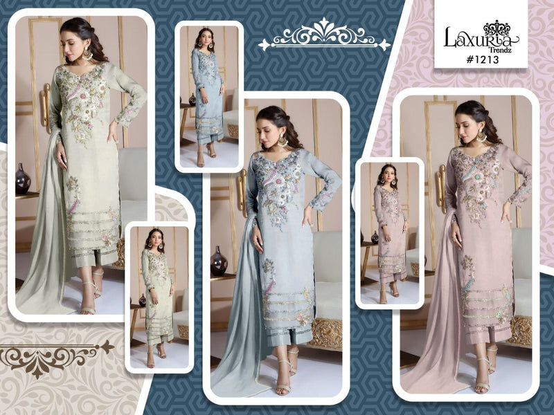 Laxuria Trendz Dno 1213 Georgette With Embroidery Work Stylish Designer Pakistani Party Wear Kurti
