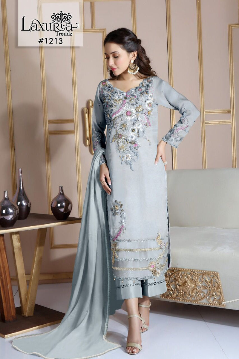 Laxuria Trendz Dno 1213 Georgette With Embroidery Work Stylish Designer Pakistani Party Wear Kurti