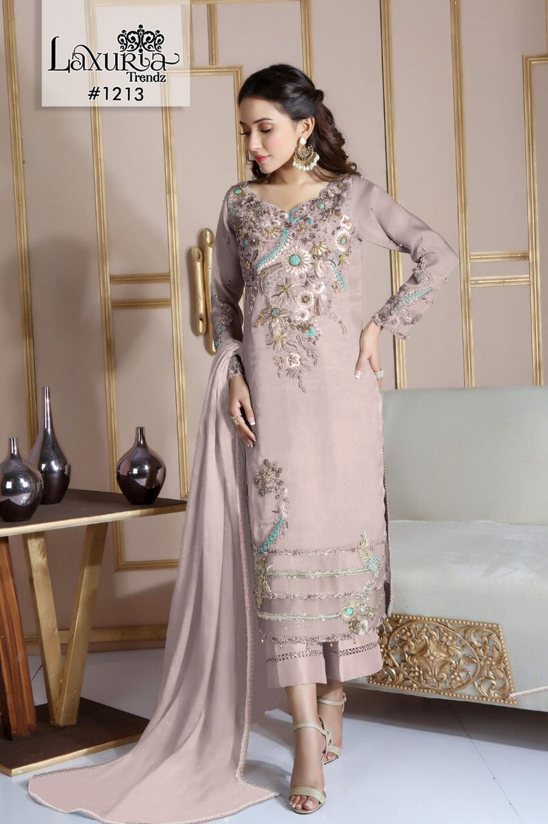 Laxuria Trendz Dno 1213 Georgette With Embroidery Work Stylish Designer Pakistani Party Wear Kurti