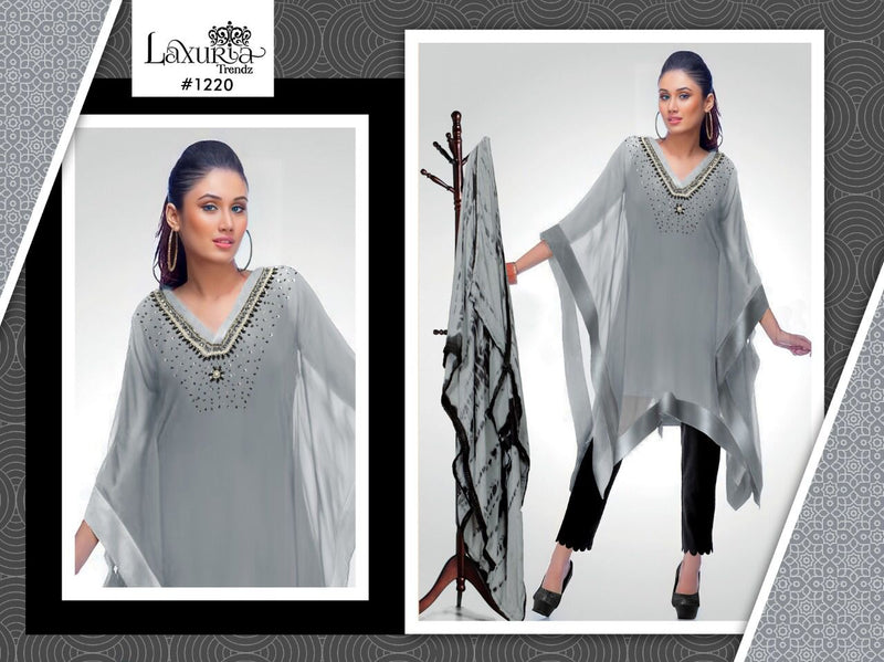 Laxuria Trendz Dno 1220 Georgette With Beautiful Work Stylish Designer Casual Look Fancy Kurti