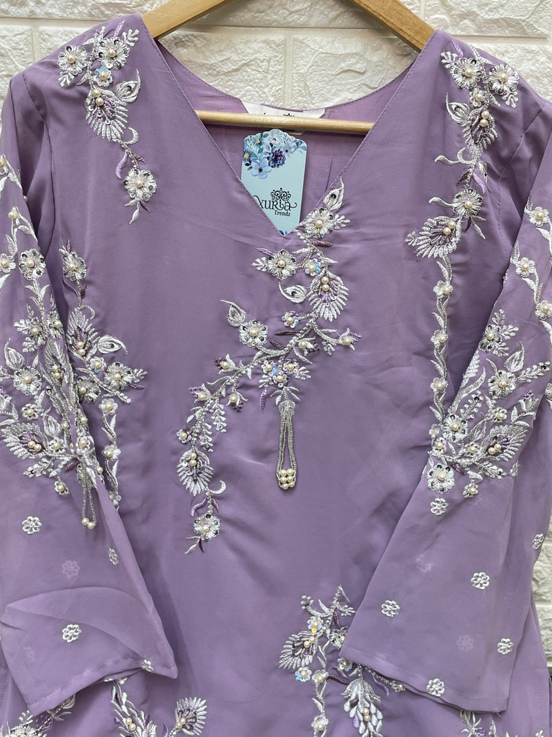 Laxuria Trendz Dno 1227 Georgette With Hevy Beautiful Work stylish Designer Party Wear Fancy Kurti