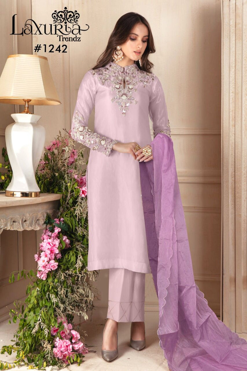 Laxuria Trendz Dno 1242 Georgette With Beautiful Work Stylish Designer Party Wear Fancy Kurti