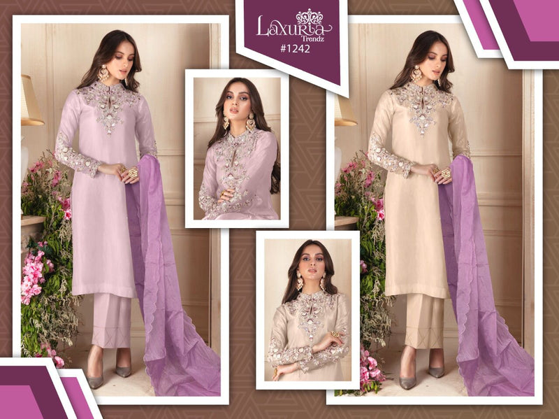 Laxuria Trendz Dno 1242 Georgette With Beautiful Work Stylish Designer Party Wear Fancy Kurti