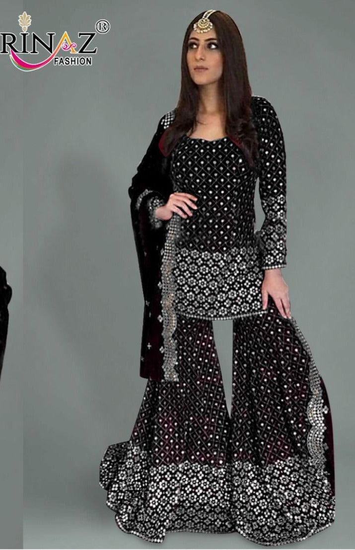 Rinaz Fashion Dno 1270 Fox Georgette Heavy Embroidered Work Pakistani Suit