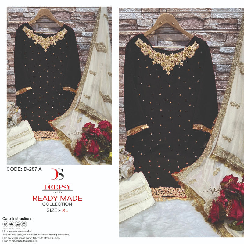 Deepsy Suits Dno D 287 A Georgette With Heavy Embroidery Work Stylish Designer Party Wear Pret Kurti