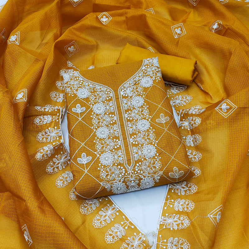 Mf D No 5092 Cotton Kota Checks Embroidery Work Fancy Designer Salwar Kameez