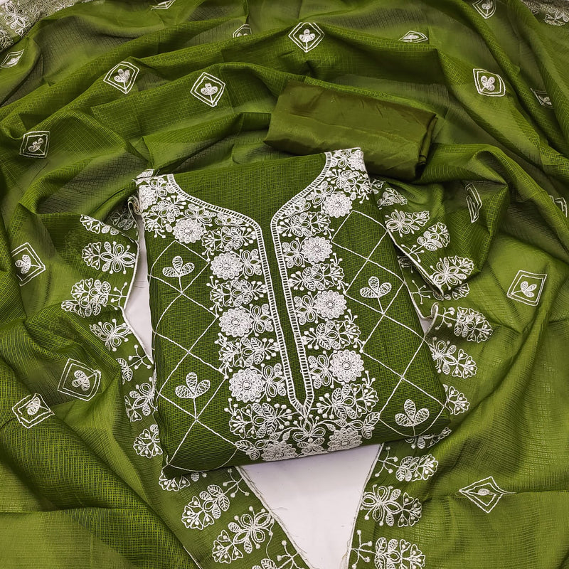 Mf D No 5092 Cotton Kota Checks Embroidery Work Fancy Designer Salwar Kameez
