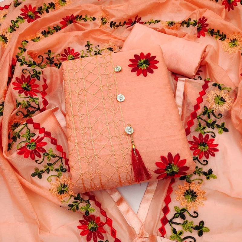 Mf D No 5096 Chanderi Cotton Work Fancy Designer Wear Salwar Kameez