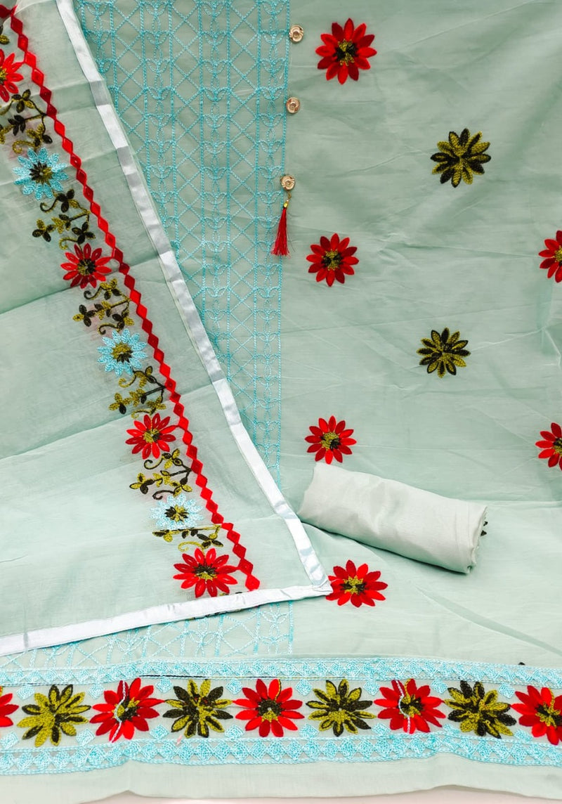 Mf D No 5096 Chanderi Cotton Work Fancy Designer Wear Salwar Kameez