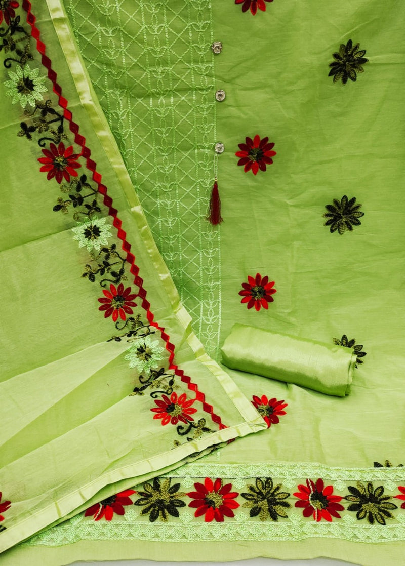 Mf D No 5096 Chanderi Cotton Work Fancy Designer Wear Salwar Kameez