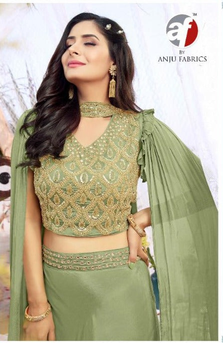 Anju Fabrics Dastoor Vol 3 Georgette Ready Made Party Wear Suits