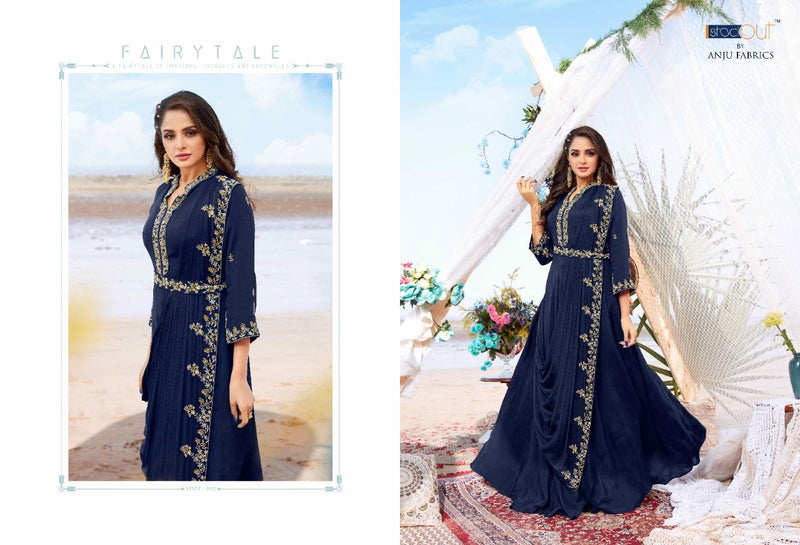 Anju Fabrics Dastoor Vol 3 Georgette Ready Made Party Wear Suits