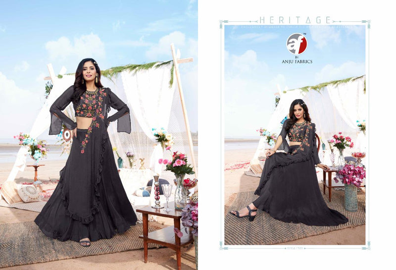 Anju Fabrics Dastoor Vol 3 Georgette Ready Made Party Wear Suits
