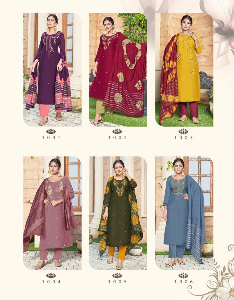 Radhika Lifestyle Dastur Vol 1 Silk With Fancy Hand Work Stylish Designer Festive Wear Fancy Kurti