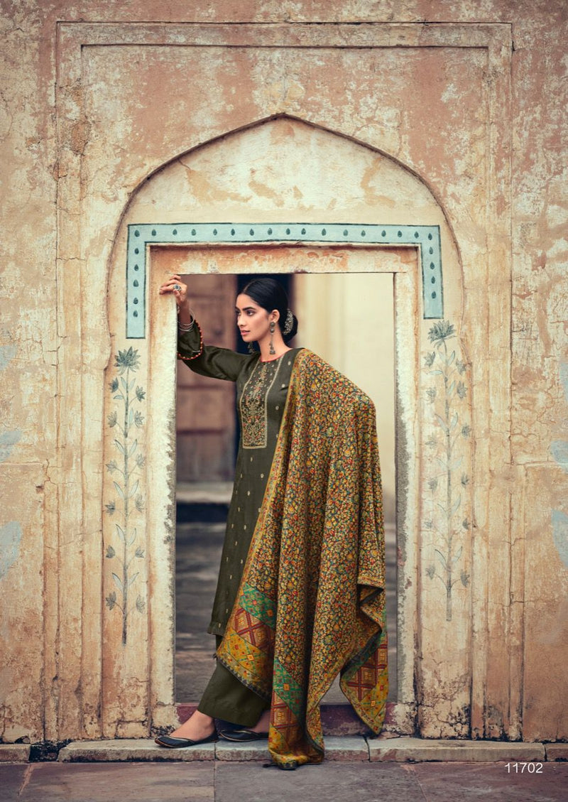 Deepsy Basera Silk With Embroidery Work Designer Salwar Kameez