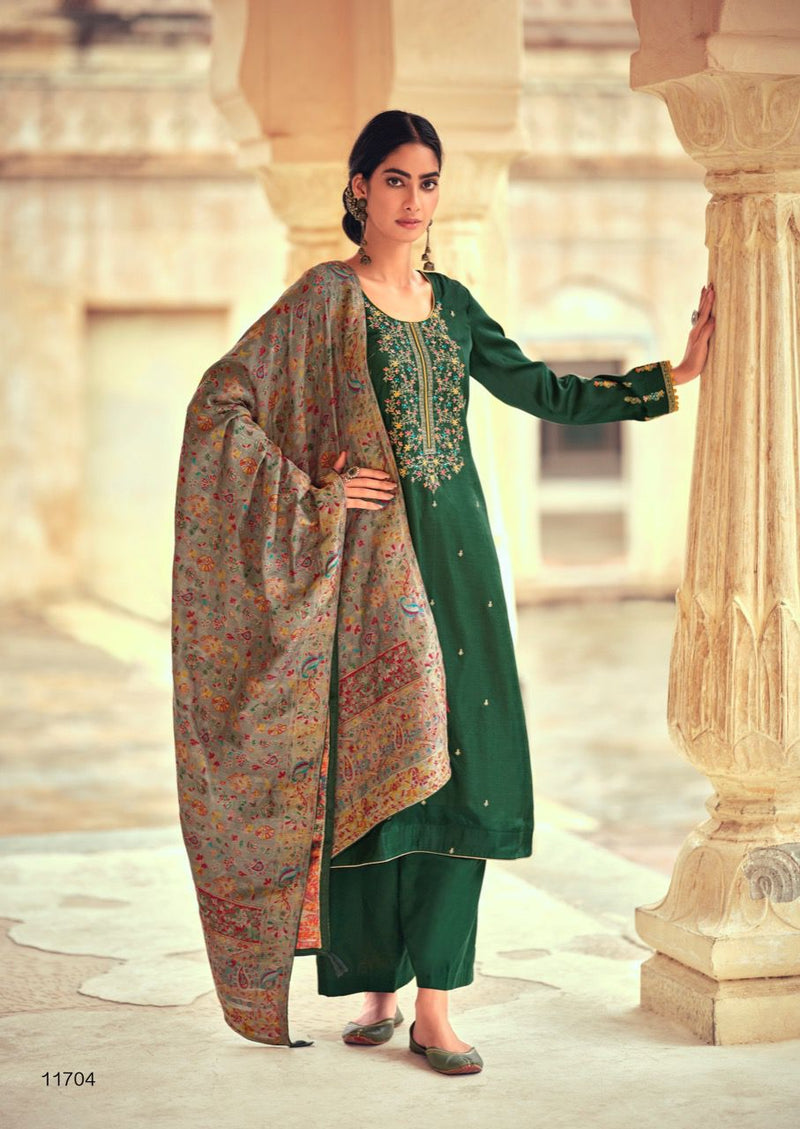 Deepsy Basera Silk With Embroidery Work Designer Salwar Kameez