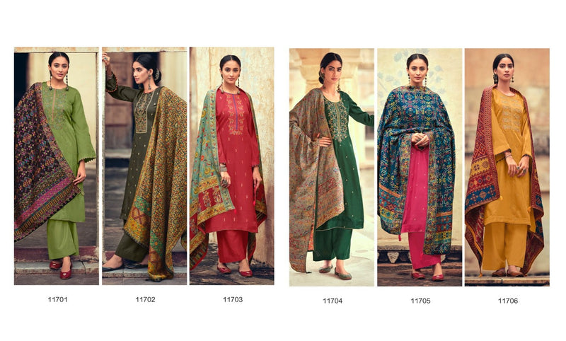 Deepsy Basera Silk With Embroidery Work Designer Salwar Kameez