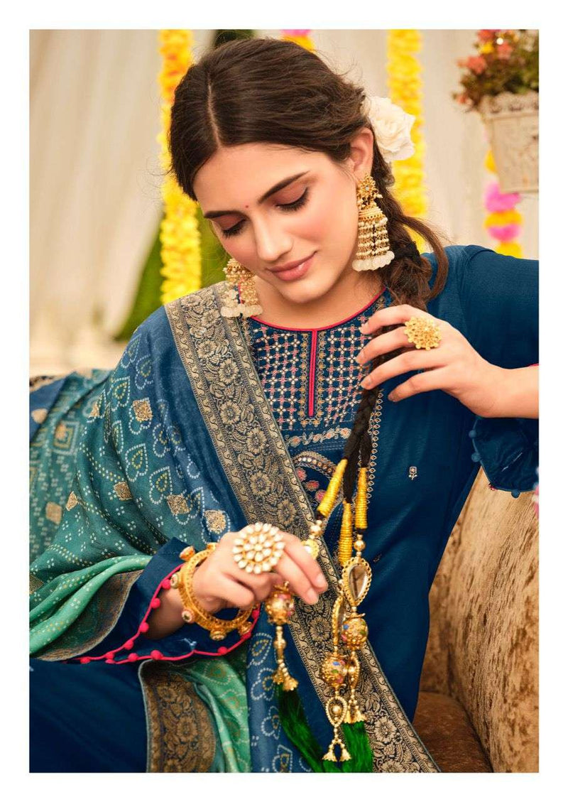 Deepsy  Suit Chunari Tussar Silk With Embroidery Work Salwar Suit