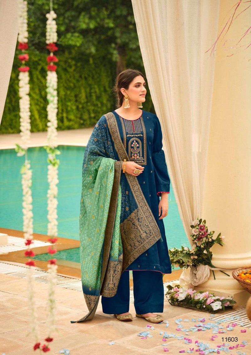 Deepsy  Suit Chunari Tussar Silk With Embroidery Work Salwar Suit