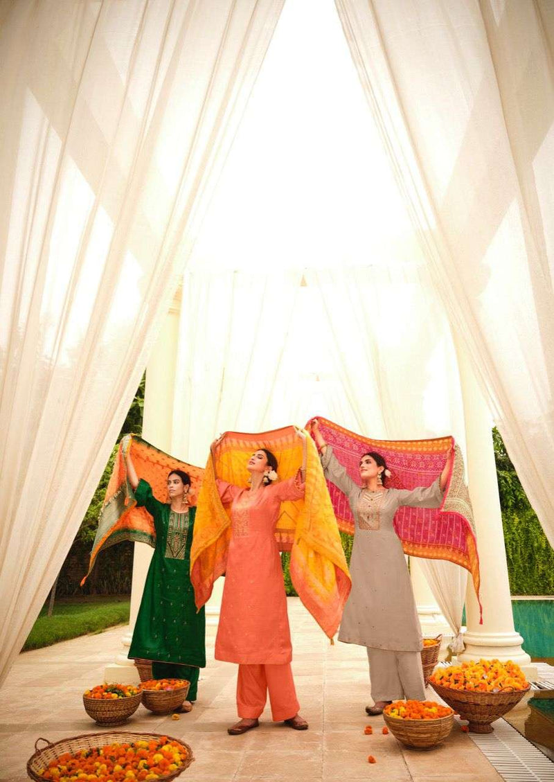 Deepsy  Suit Chunari Tussar Silk With Embroidery Work Salwar Suit