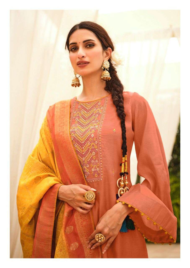 Deepsy  Suit Chunari Tussar Silk With Embroidery Work Salwar Suit