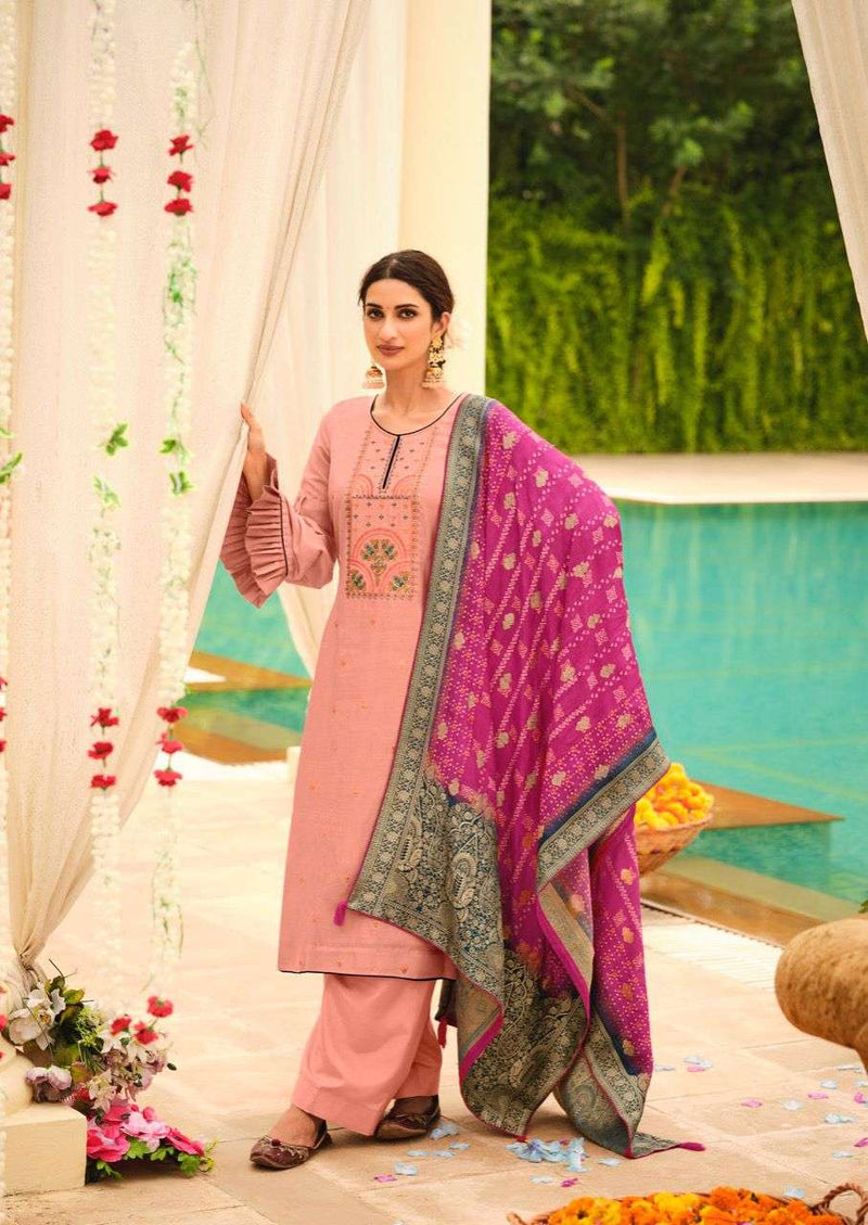 Deepsy  Suit Chunari Tussar Silk With Embroidery Work Salwar Suit