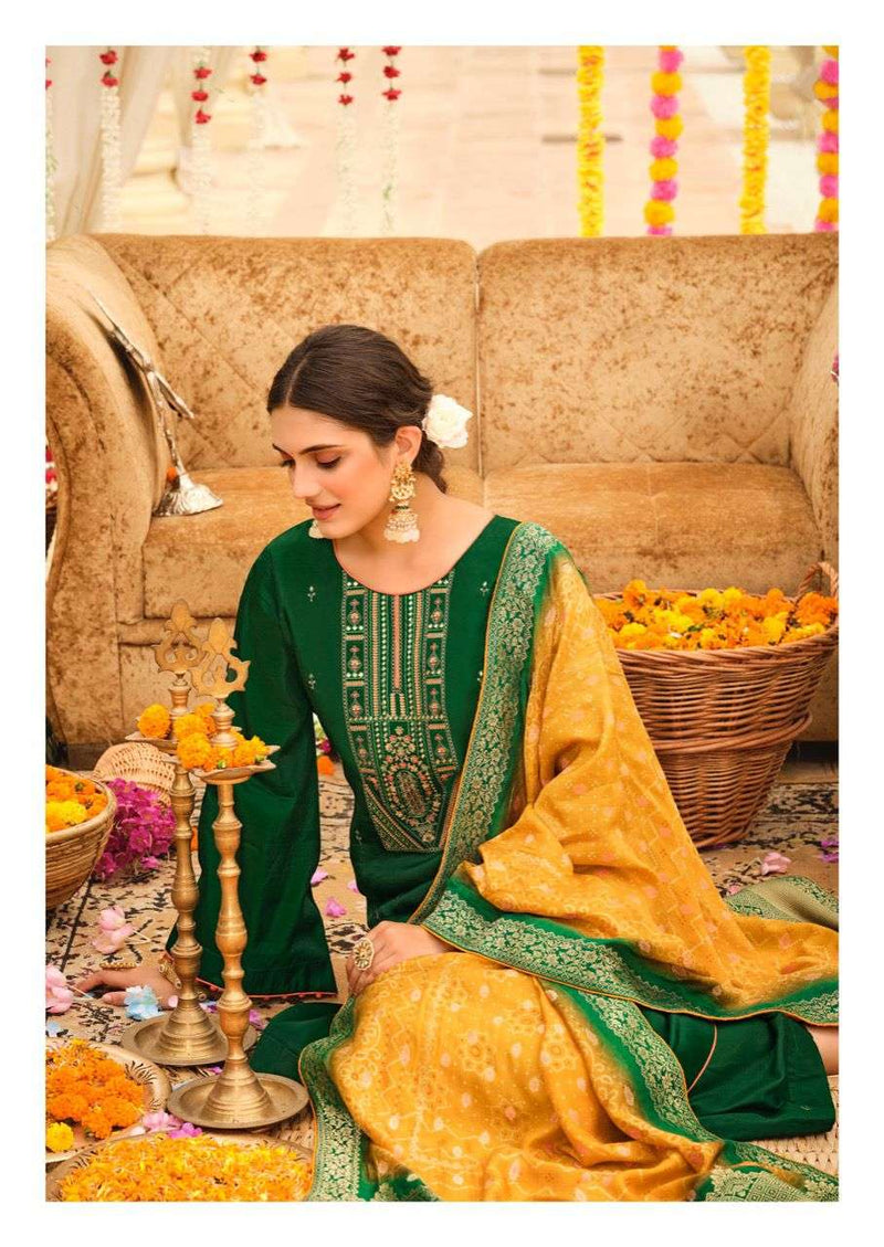 Deepsy  Suit Chunari Tussar Silk With Embroidery Work Salwar Suit