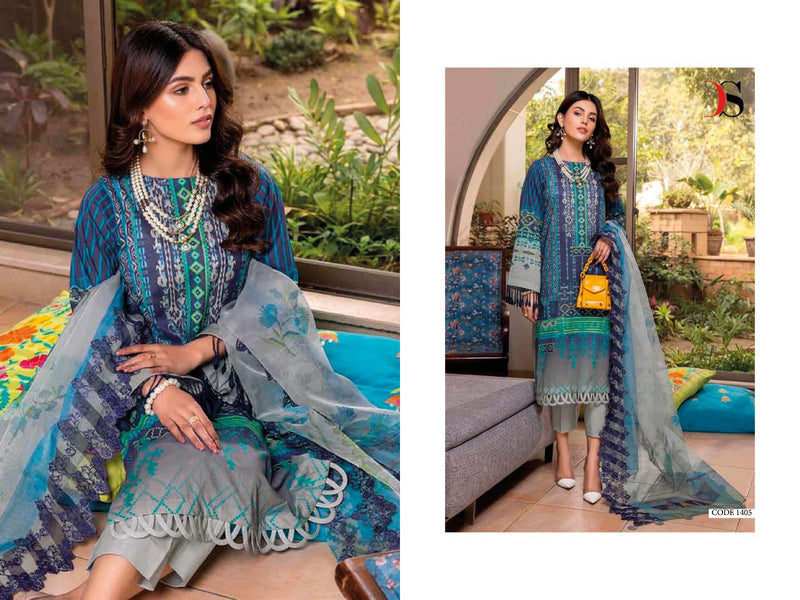 Deepsy Suit Aniiq Vol 22 Pure Cotton Embroidered  Party Wear Salwar Suits