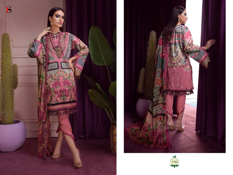 Deepsy Suit Bliss Lawn 22 Vol 3 Pashmina With Heavy Embroidery Work Stylish Designer Pakistani Salwar Kameez