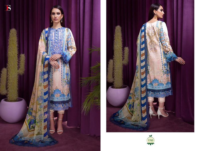 Deepsy Suit Bliss Lawn 22 Vol 3 Pashmina With Heavy Embroidery Work Stylish Designer Pakistani Salwar Kameez
