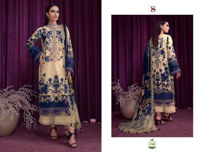 Deepsy Suit Bliss Lawn 22 Vol 3 Pashmina With Heavy Embroidery Work Stylish Designer Pakistani Salwar Kameez