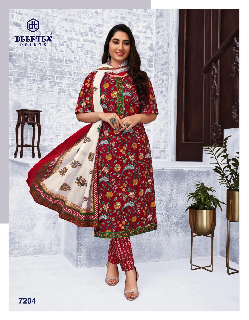 Deeptex Miss India Vol 72 Part B Pure Cotton With Printed Work Stylish Designer Salwar Kameez