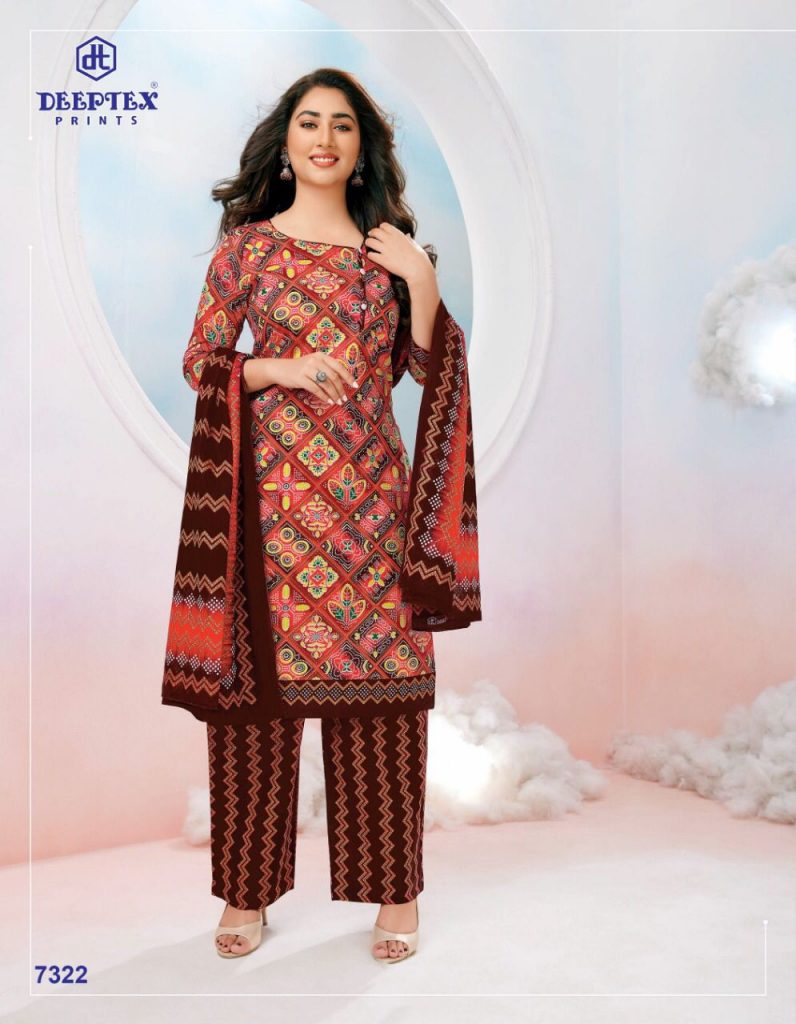 Deeptex Miss India Vol 73 Part A Pure Cotton With Printed Work Stylish Designer Salwar Kameez