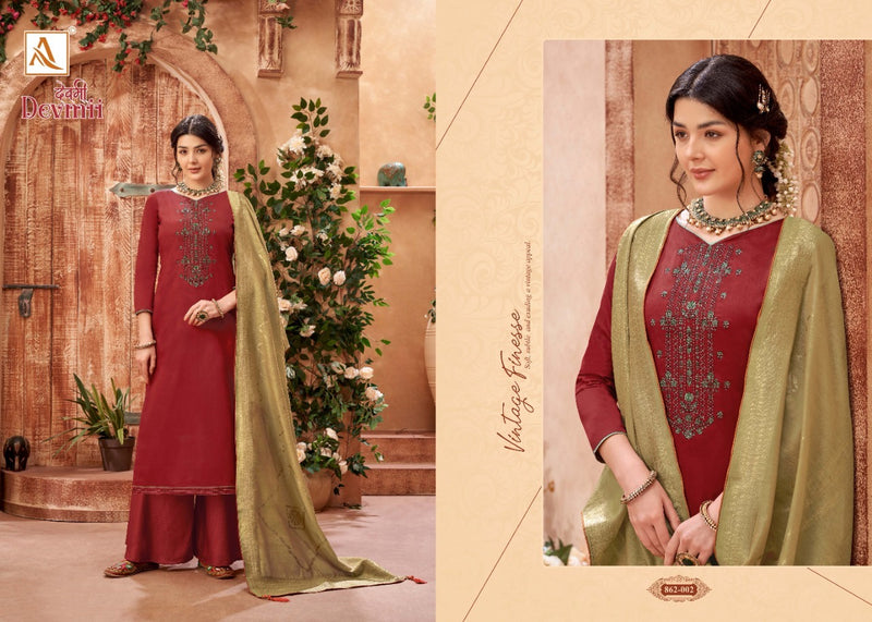Alok Suit Devmii Jam Cotton Party Wear Salwar Suit