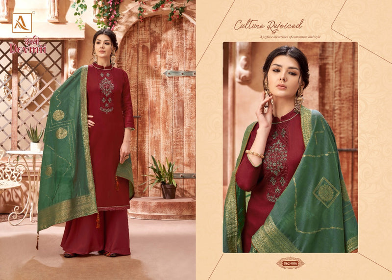 Alok Suit Devmii Jam Cotton Party Wear Salwar Suit