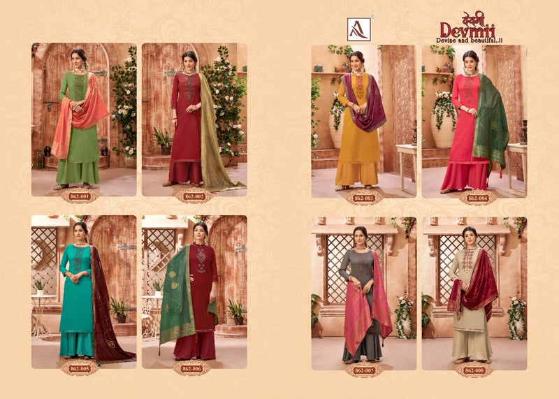 Alok Suit Devmii Jam Cotton Party Wear Salwar Suit