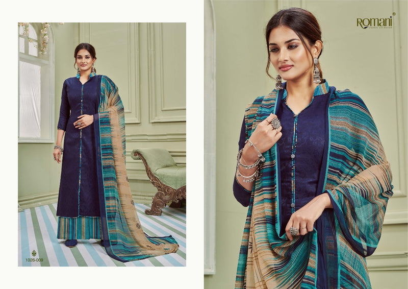 Romani Didaar Jam Cotton Stylish Designer Casual Wear Classic Look Salwar Suit