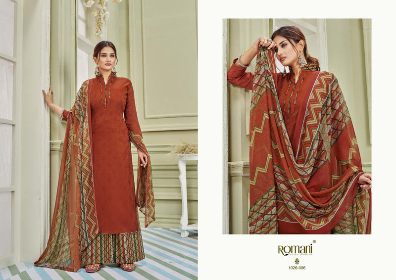 Romani Didaar Jam Cotton Stylish Designer Casual Wear Classic Look Salwar Suit