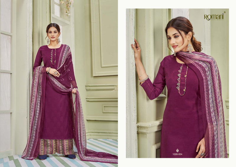 Romani Didaar Jam Cotton Stylish Designer Casual Wear Classic Look Salwar Suit