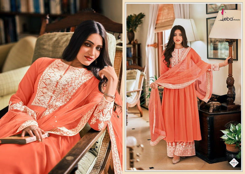 Eba Lifestyle Dil Noor Georgette Heavy Designer Ready Made Party Wear  Salwar Kameez