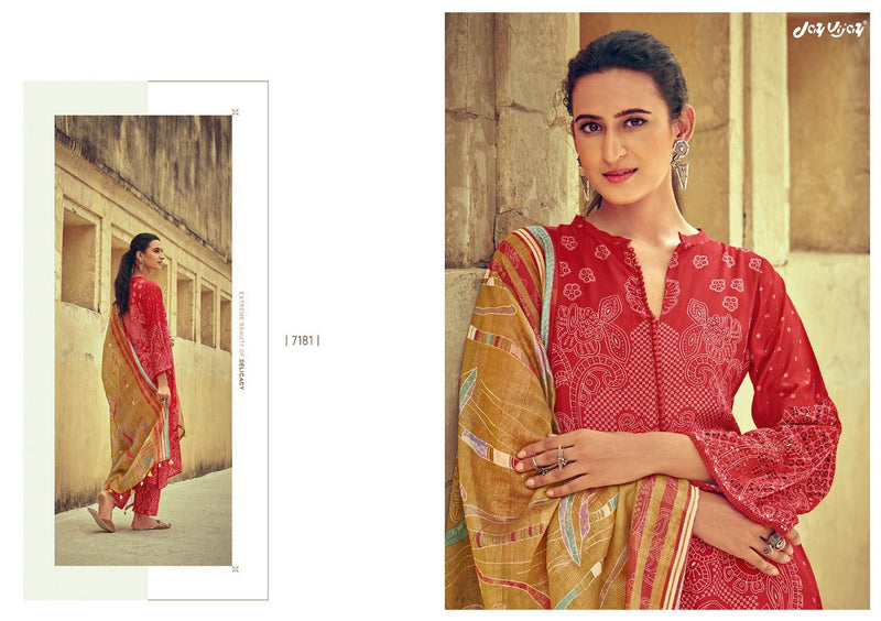 Jay Vijay Dilnaz Silk With Print And Embroidery work Stylish Designer Fancy Salwar Suit