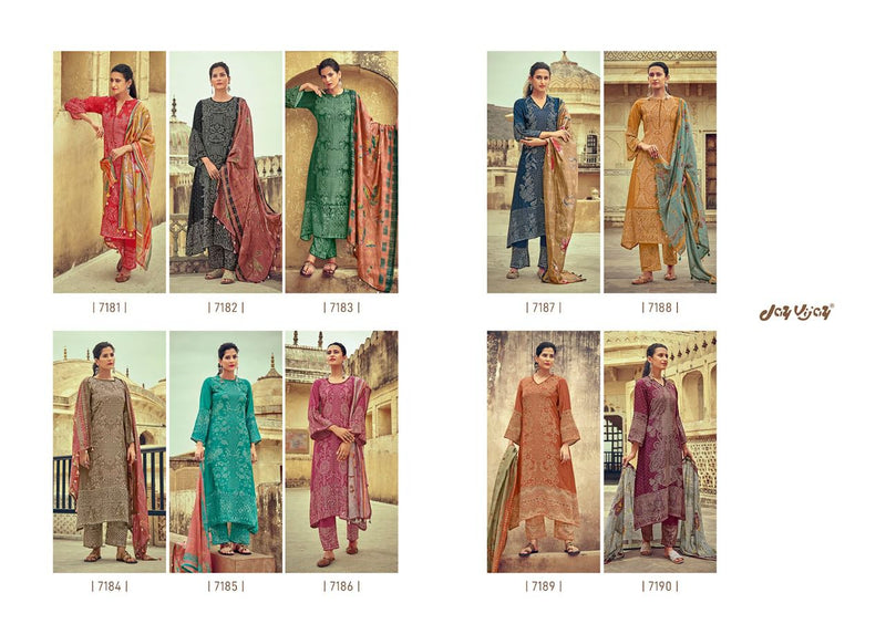 Jay Vijay Dilnaz Silk With Print And Embroidery work Stylish Designer Fancy Salwar Suit