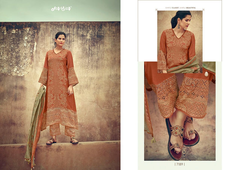Jay Vijay Dilnaz Silk With Print And Embroidery work Stylish Designer Fancy Salwar Suit