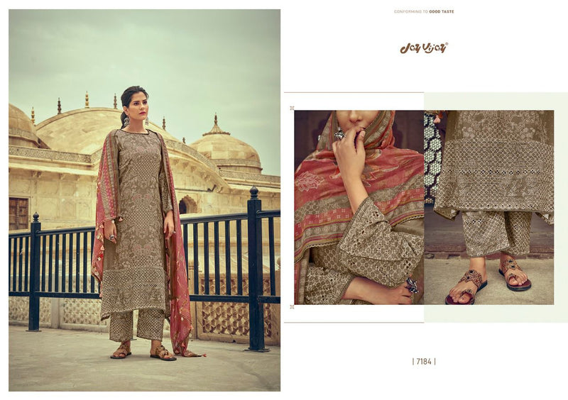 Jay Vijay Dilnaz Silk With Print And Embroidery work Stylish Designer Fancy Salwar Suit
